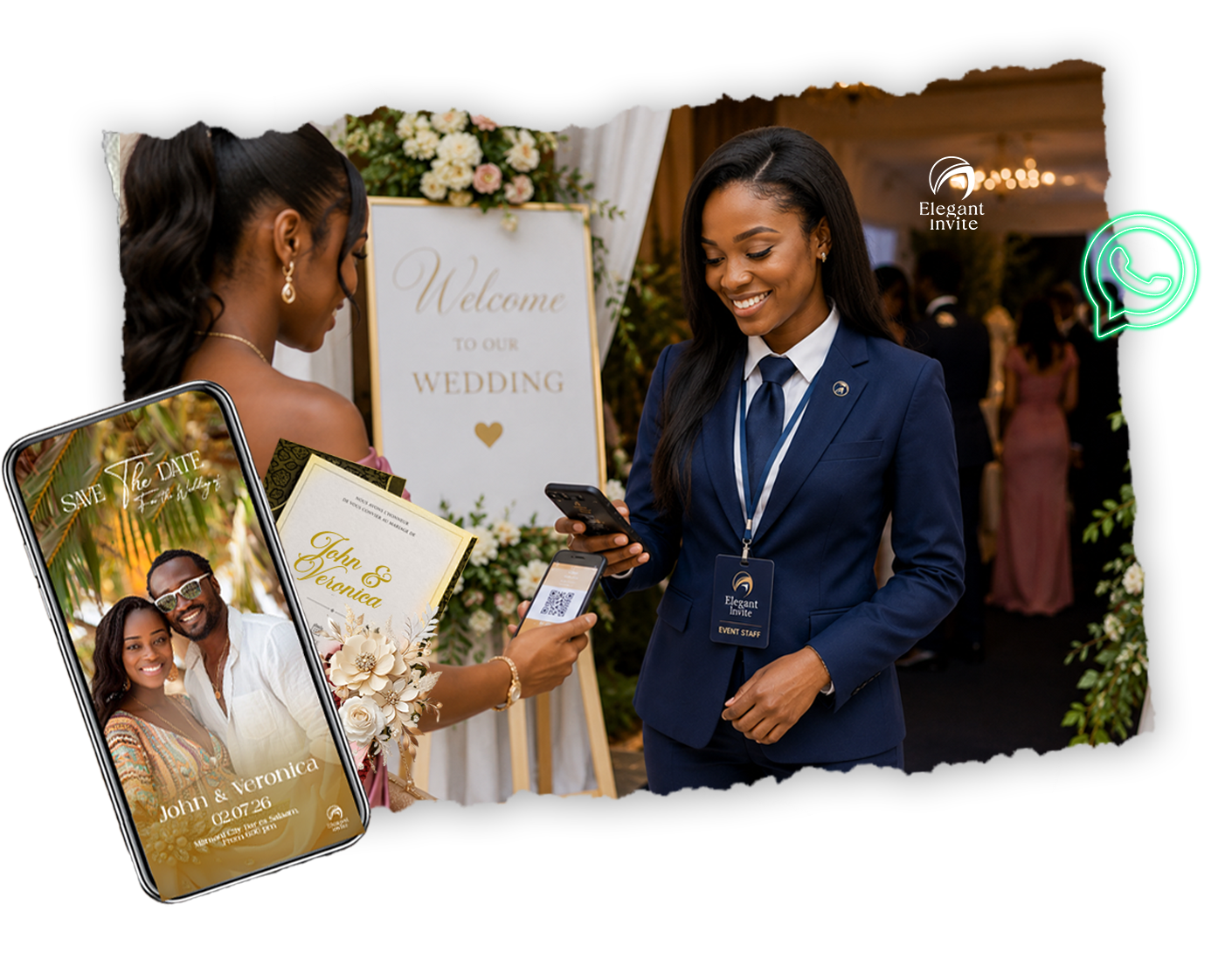 Elegant Invite wedding invitation and guest verification service